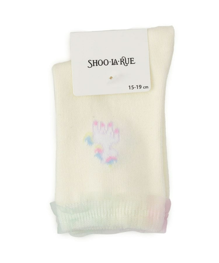 チュールフリルユニコーンクルー丈ソックス1