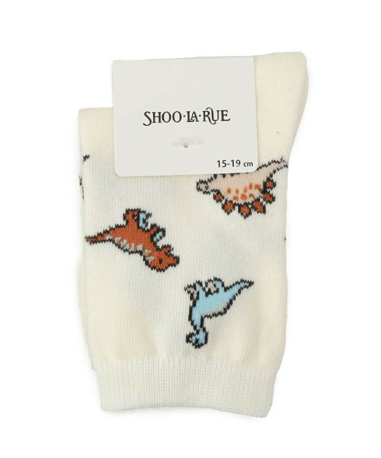 恐竜総柄クルー丈ソックス2