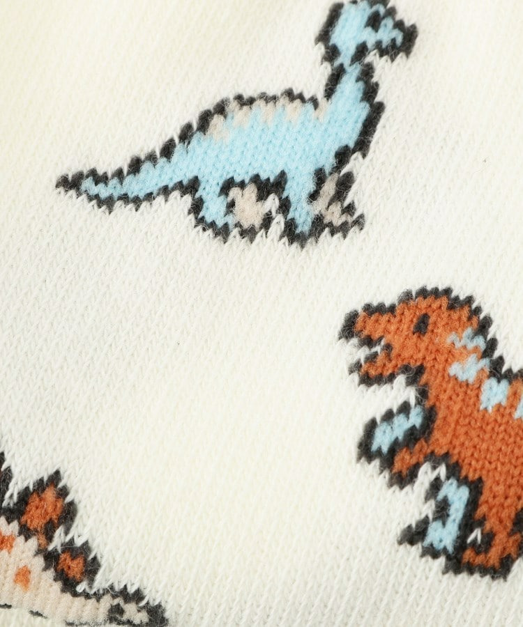 恐竜総柄クルー丈ソックス6