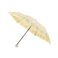 【晴雨兼用】ミモザ刺繍折りたたみ傘【because】