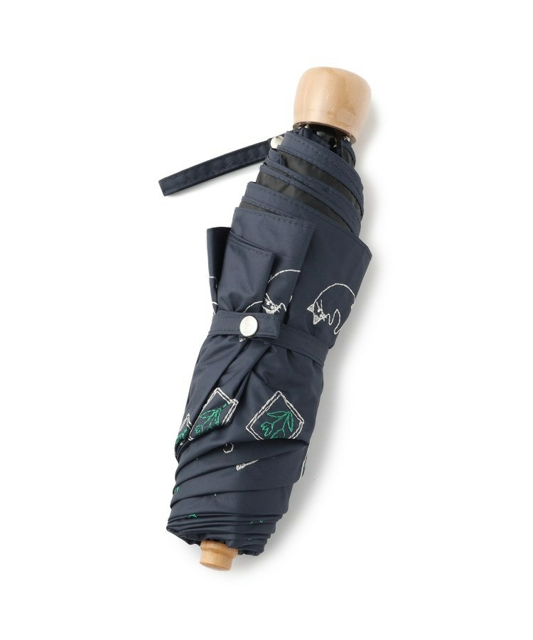 【晴雨兼用】ミニサニーキャット刺繍折りたたみ傘【because】3