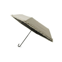 【晴雨兼用】ヒートカットフリル折りたたみ傘【because】