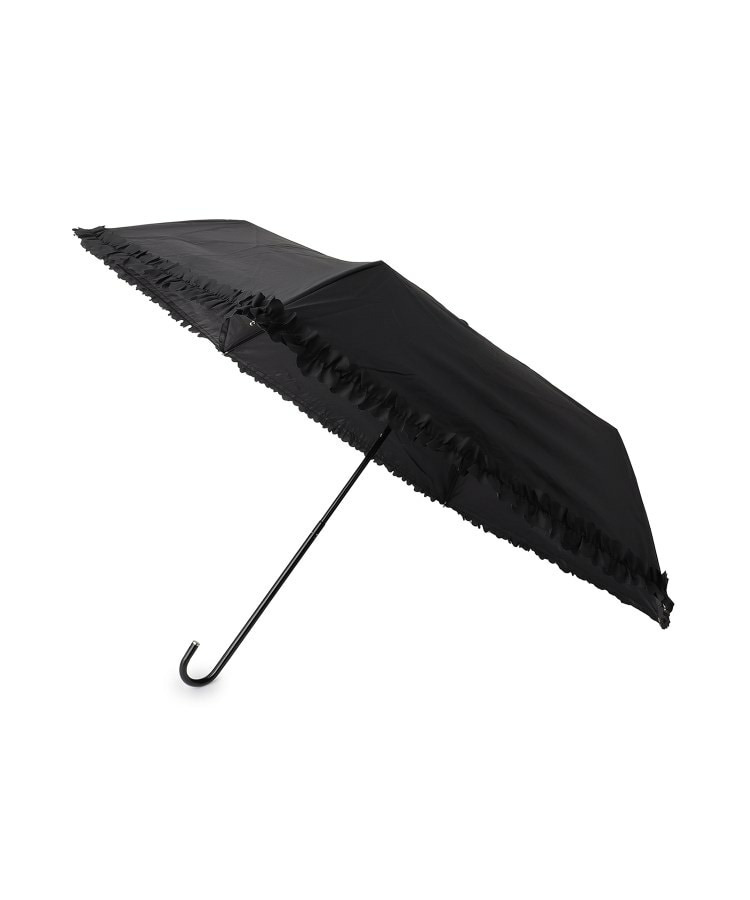 【晴雨兼用】ヒートカットフリル折りたたみ傘【because】1