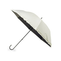 【晴雨兼用】ヒートカットフリル長傘【because】