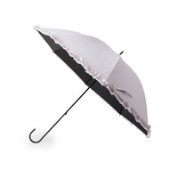 【晴雨兼用】ヒートカットフリル長傘【because】