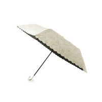 【晴雨兼用】ミニラインフラワー折りたたみ傘【because】