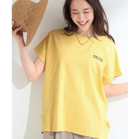 【汗じみ防止/ひんやり/S-LL】インせず着られる 刺繍ロゴTシャツ