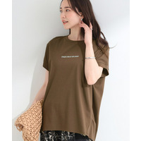 【汗じみ防止/ひんやり/S-LL】インせず着られる 刺繍ロゴTシャツ