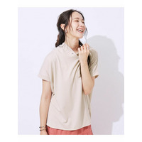 【高レビュー/UV】さらりと大人カジュアルな装いに 抜け襟Tシャツ
