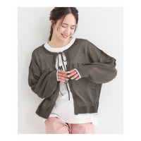 【S-LL/2点セット】前後2WAYで着られるメッシュニット＋ロゴTシャツ