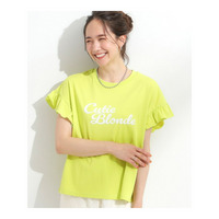 【汗染み軽減/ひんやり/UVカット/S-LL】フリルTシャツ