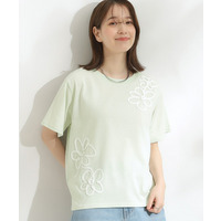 コード刺繍デザインＴシャツ