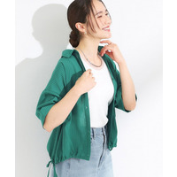 シアーチェックドロストシャツ