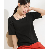 【S-LL/ひんやり/前後2WAY】シンプルだから使いやすい テレコTシャツ
