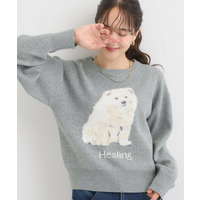 ふわふわアニマル ジャカードニット