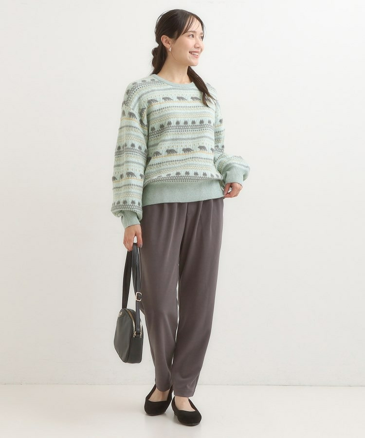 【旭山動物園応援商品】ノルディック柄 モールニット12