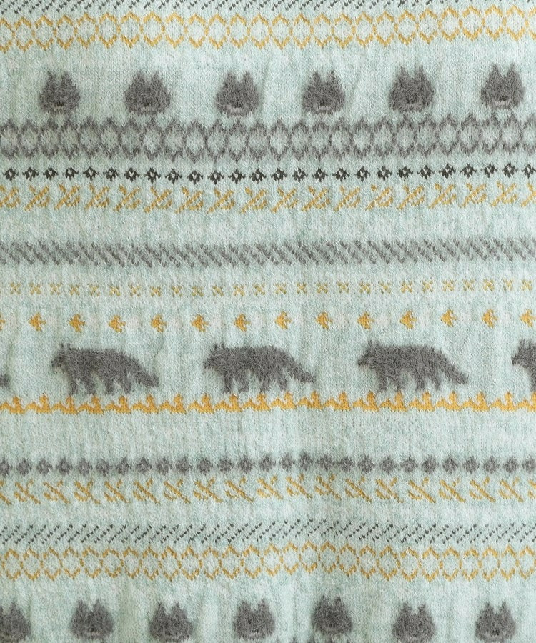 【旭山動物園応援商品】ノルディック柄 モールニット13