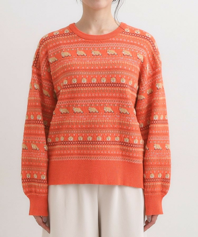 【旭山動物園応援商品】ノルディック柄 モールニット14