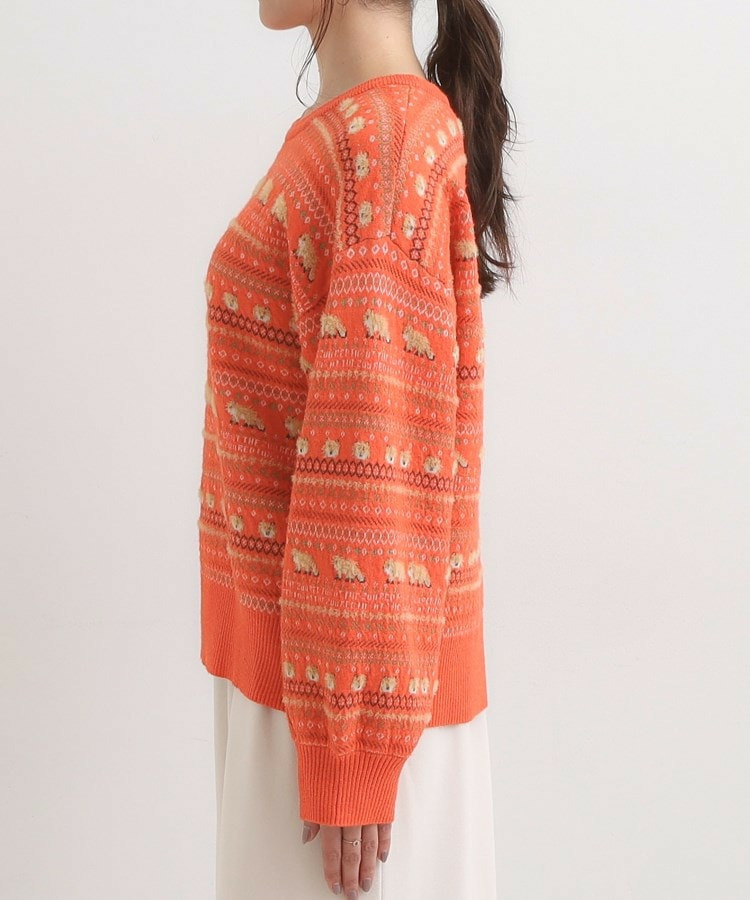 【旭山動物園応援商品】ノルディック柄 モールニット15