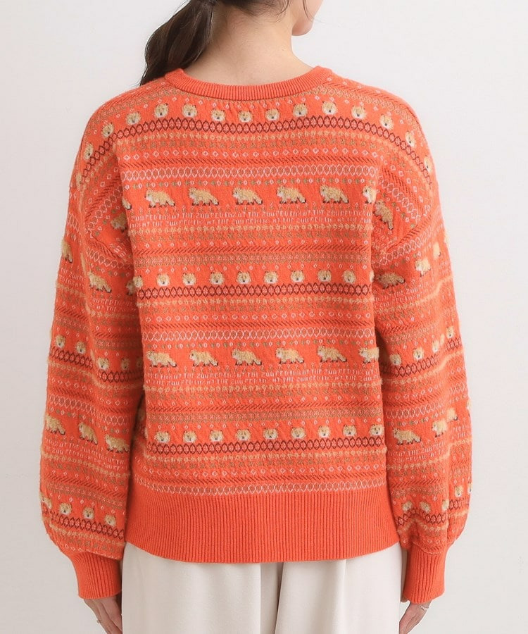 【旭山動物園応援商品】ノルディック柄 モールニット16