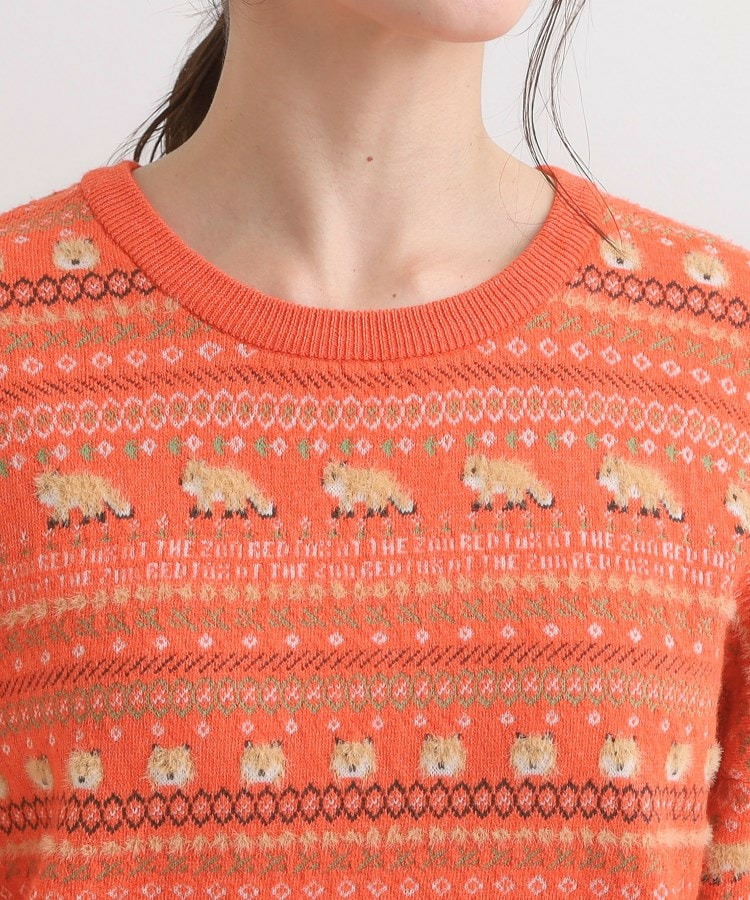 【旭山動物園応援商品】ノルディック柄 モールニット17