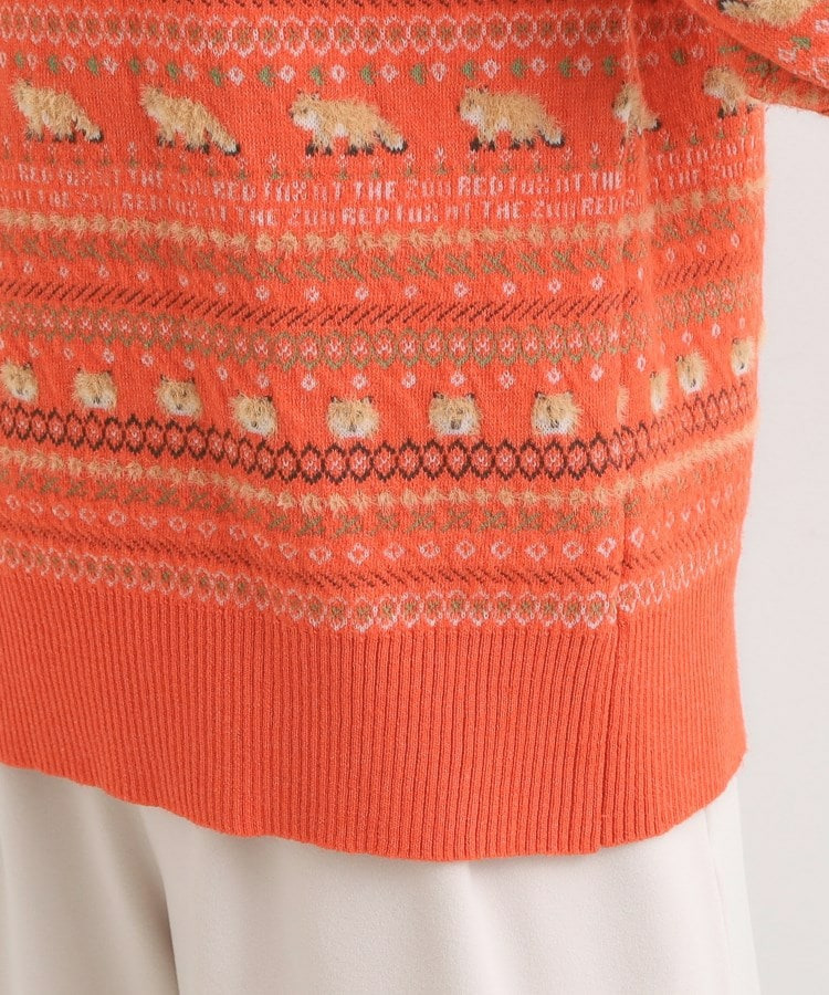 【旭山動物園応援商品】ノルディック柄 モールニット19