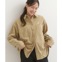 【旭山動物園応援商品】ワンポイント刺繍 コーデュロイシャツ