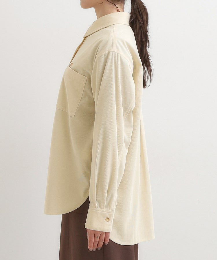 【旭山動物園応援商品】ワンポイント刺繍 コーデュロイシャツ11