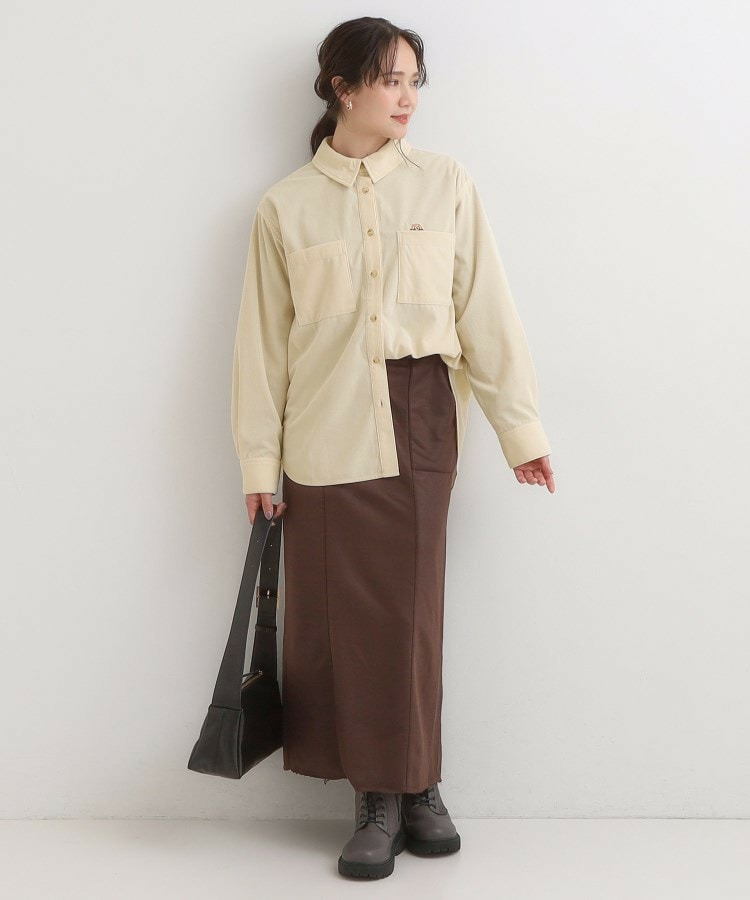 【旭山動物園応援商品】ワンポイント刺繍 コーデュロイシャツ4