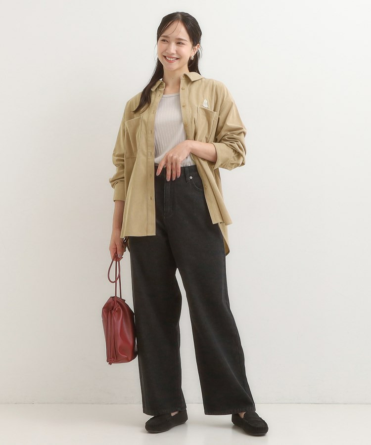 【旭山動物園応援商品】ワンポイント刺繍 コーデュロイシャツ8