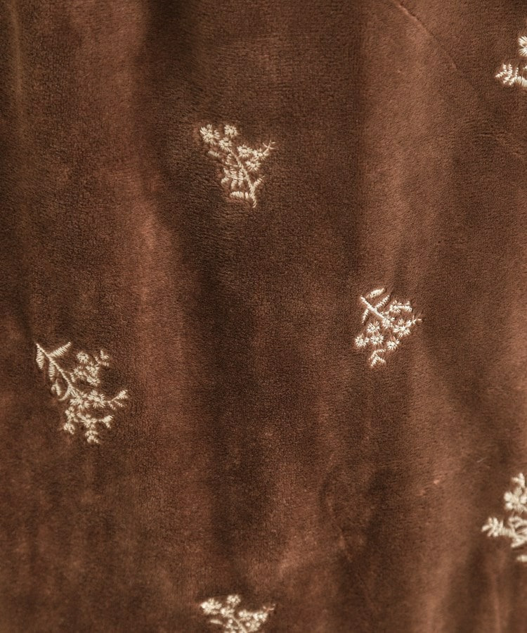 刺繍ベロア調ナロースカート5