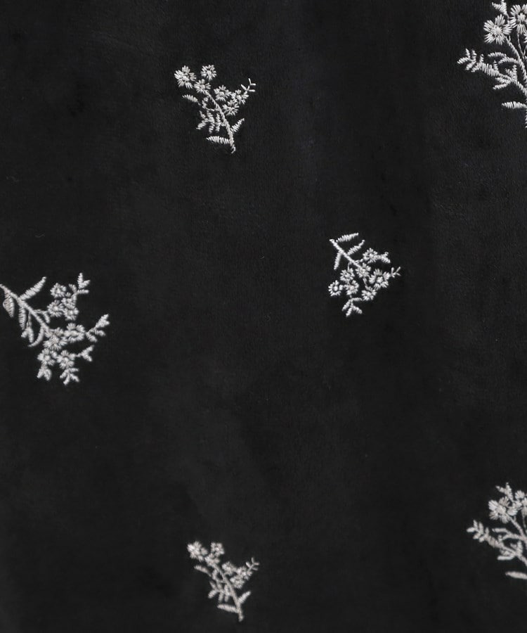 刺繍ベロア調ナロースカート9