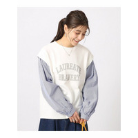 ◆レイヤード風カレッジロゴトップス