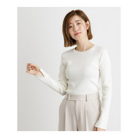 【抗ピル／MW】リブニットプルオーバー