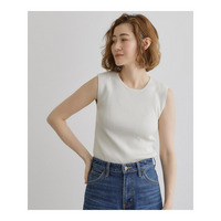 さりげないラメで毎日のコーデにアクセントを リブラメニットタンク