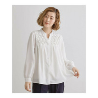 スモッキングタックスキッパーブラウス