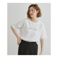 【接触冷感・UVカット】大人のチュールレイヤードTシャツ