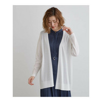 【接触冷感/UVカットetc】夏に嬉しい機能付き！ベーシックロングカーディガン