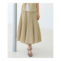 【大人のリゾートスタイル/SETUP】麻調フレアスカート