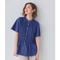 大人の抜け感シアースラブシャーリングブラウス