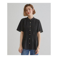 大人の抜け感シアースラブシャーリングブラウス