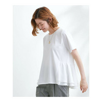 【UV・冷感】布帛使いフレアーTシャツ