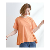 【UV・冷感】布帛使いフレアーTシャツ