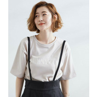 【UVカット/二の腕カバー】ハーフスリーブロゴTシャツ