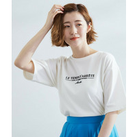 【UVカット/二の腕カバー】ハーフスリーブロゴTシャツ