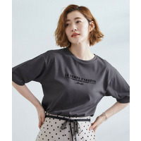 【UVカット/二の腕カバー】ハーフスリーブロゴTシャツ
