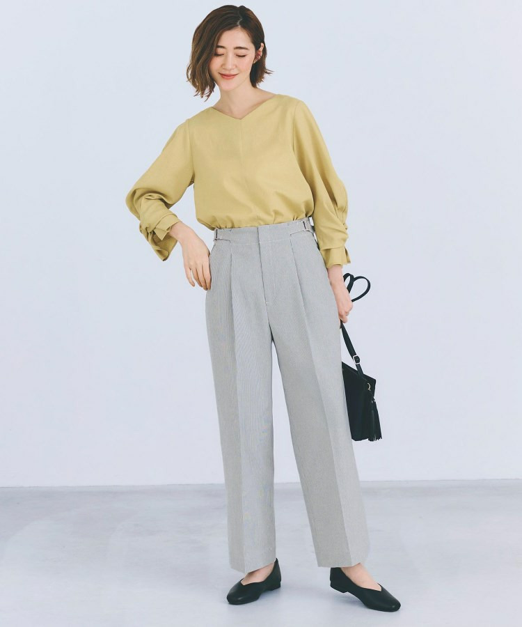 【接触冷感】ハイパーストレッチワイドパンツ13