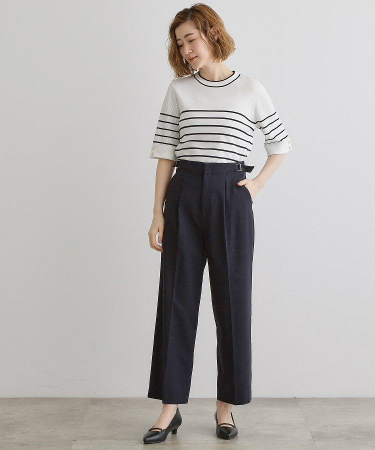 【接触冷感】ハイパーストレッチワイドパンツ7