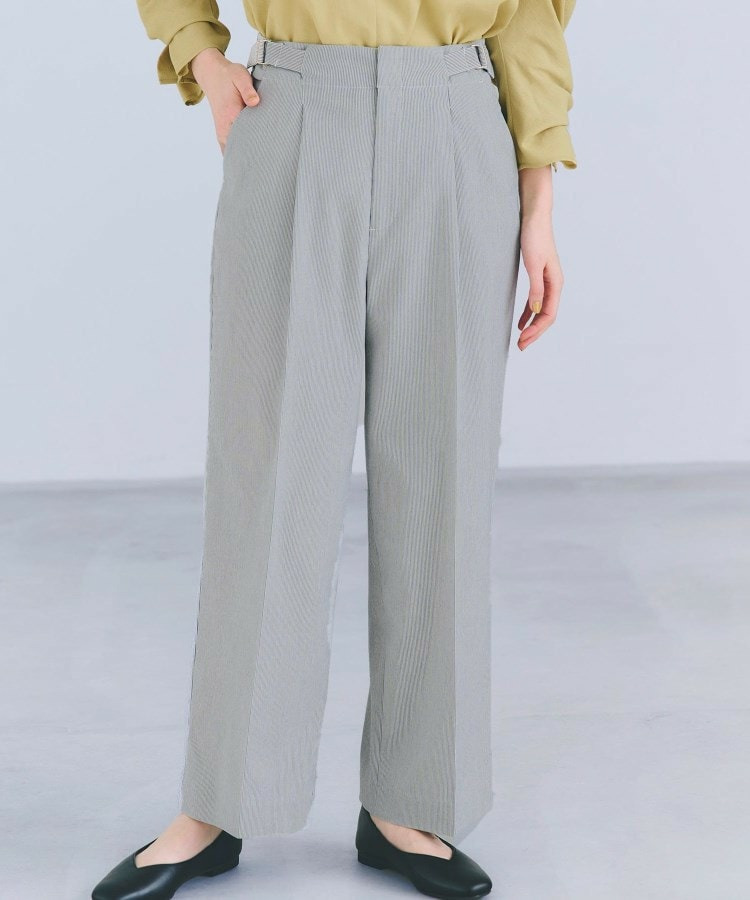 【接触冷感】ハイパーストレッチワイドパンツ1