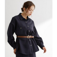 【カセット服/選べる着丈】洗濯機で洗えるオーバーシャツ